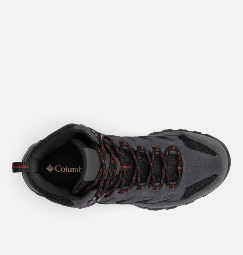 Columbia Crestwood Mid Waterproof Boot Men's Hiking Shoes Black | QDVUYJ-539