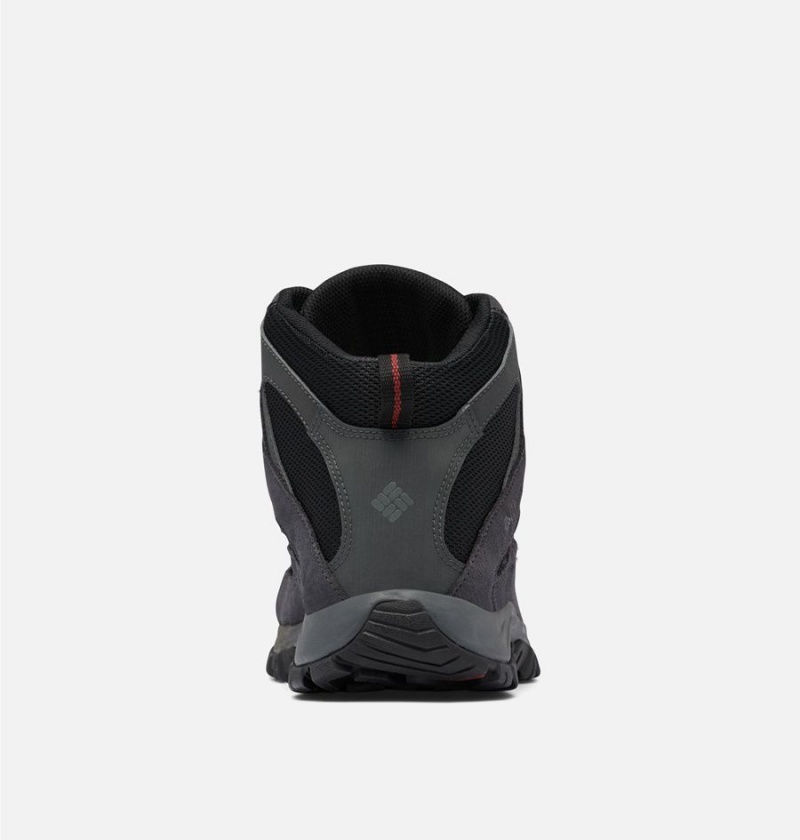 Columbia Crestwood Mid Waterproof Boot Men's Hiking Shoes Black | QDVUYJ-539