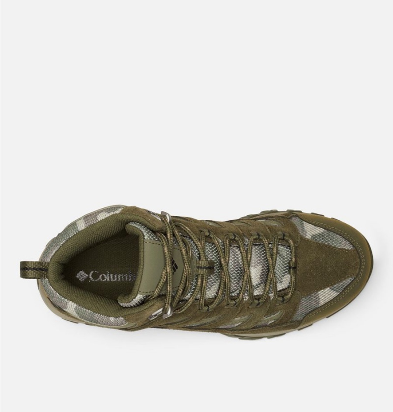 Columbia Crestwood Mid Waterproof Boot Men's Hiking Shoes Olive | ELHRUB-743