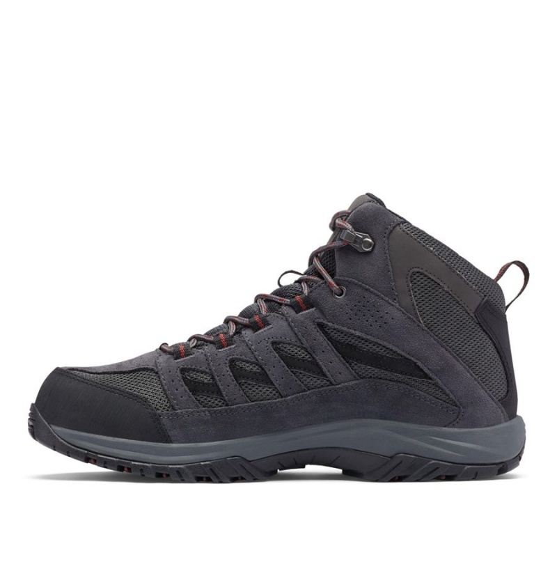 Columbia Crestwood Mid Waterproof Boot Men's Hiking Shoes Grey | HONFXL-308