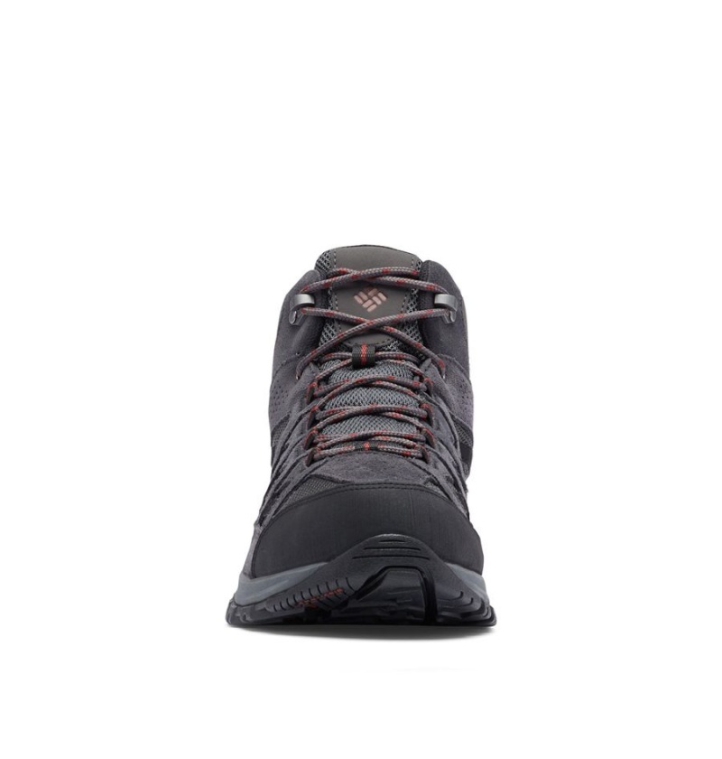 Columbia Crestwood Mid Waterproof Boot Men's Hiking Shoes Grey | HONFXL-308