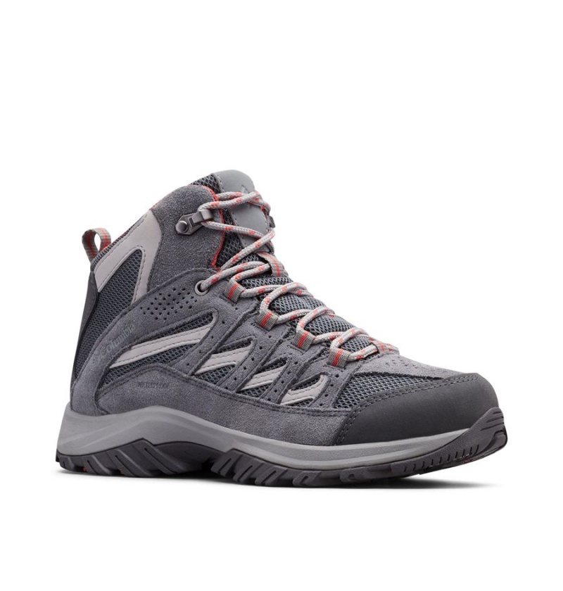 Columbia Crestwood Mid Waterproof Boot Women's Hiking Shoes Grey | FWMSIP-571