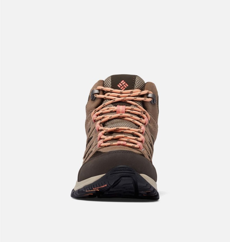 Columbia Crestwood Mid Waterproof Boot Women's Hiking Shoes Brown | BEZHJS-467