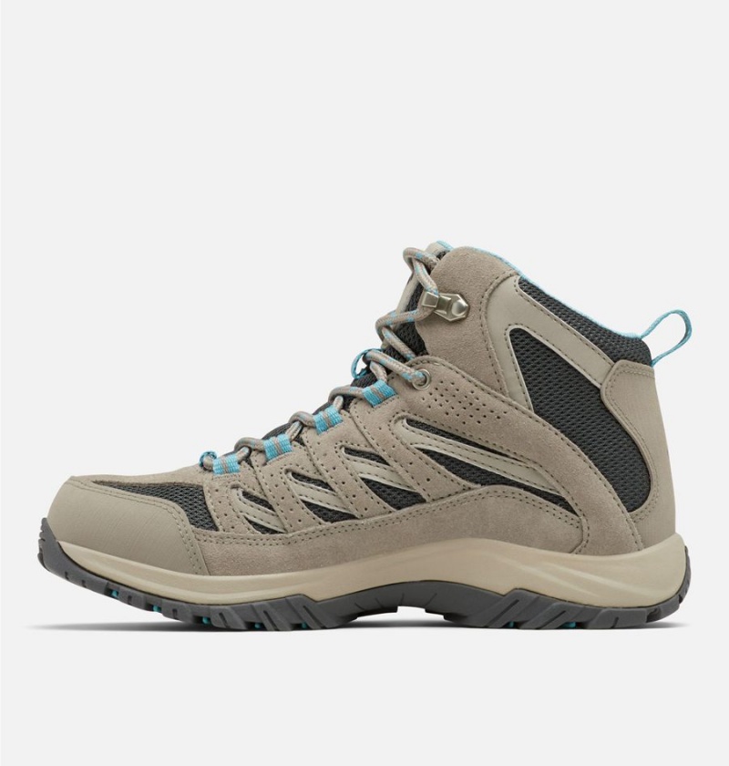 Columbia Crestwood Mid Waterproof Boot Women's Hiking Shoes Beige | RDISAE-139