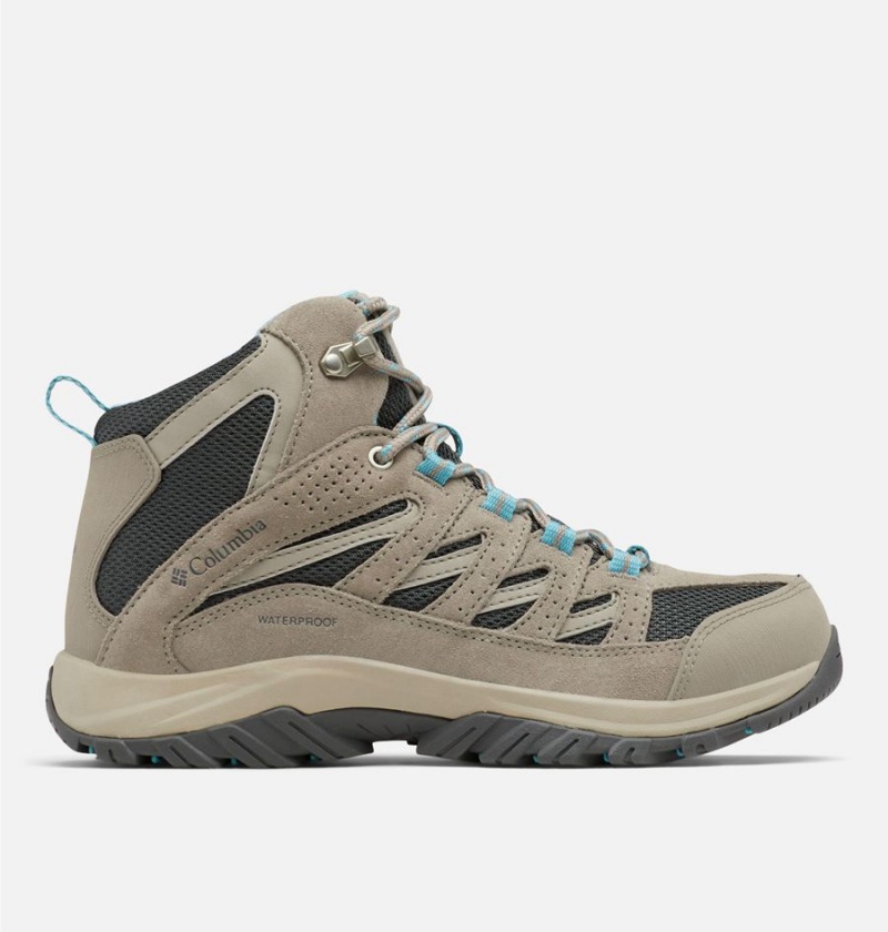 Columbia Crestwood Mid Waterproof Boot Women\'s Hiking Shoes Beige | RDISAE-139