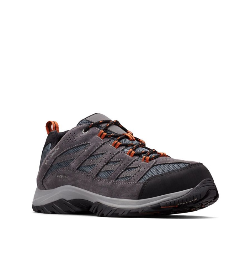 Columbia Crestwood Waterproof Men's Hiking Shoes Grey | VPRHXJ-538