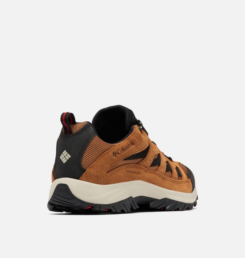 Columbia Crestwood Waterproof Men's Hiking Shoes Brown | EMCAKW-087