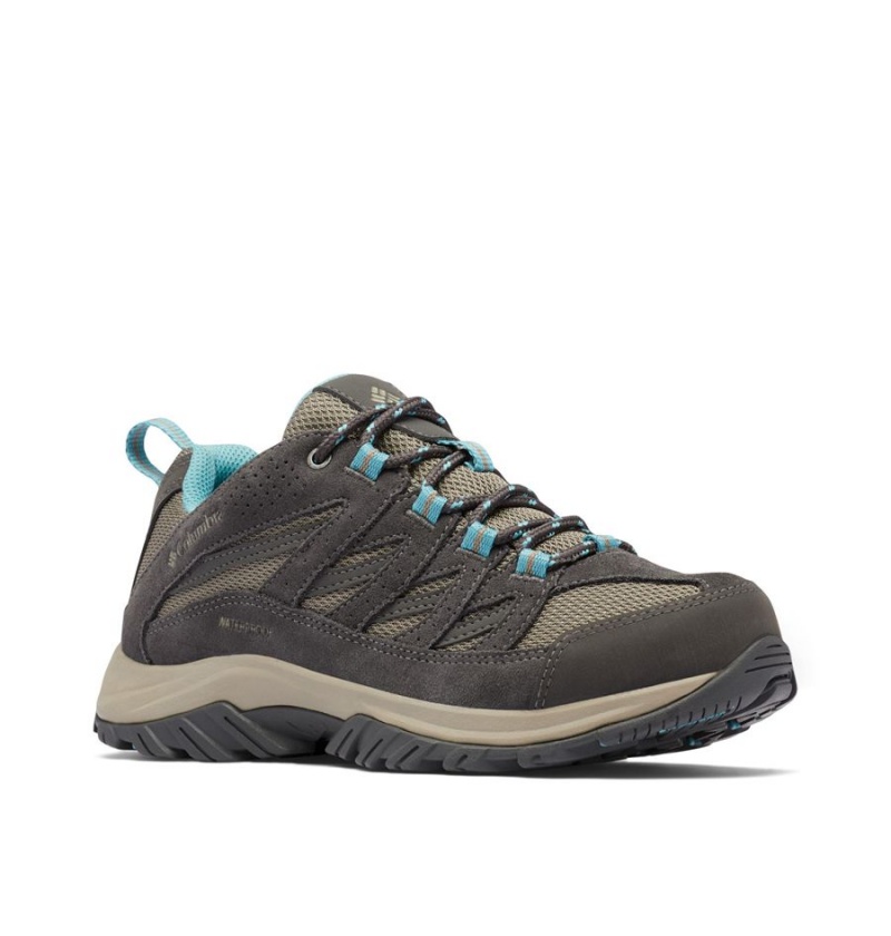 Columbia Crestwood Waterproof Women's Hiking Shoes Beige | NZHOXT-615