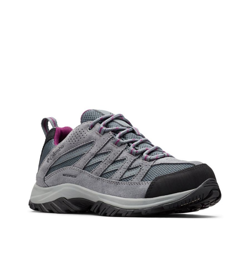 Columbia Crestwood Waterproof Women's Hiking Shoes Grey | SNWZBR-105