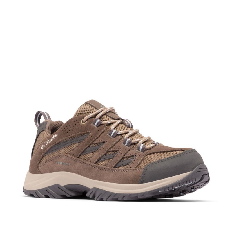 Columbia Crestwood Waterproof Women's Hiking Shoes Brown | LQFBPM-407