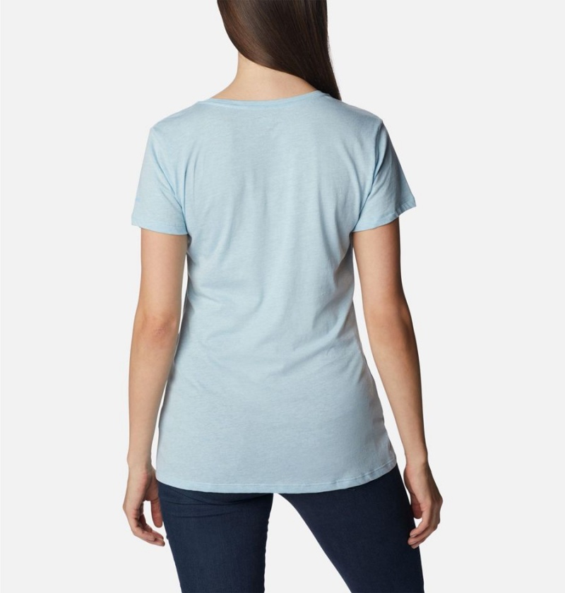 Columbia Daisy Days Graphic Women's T-Shirt Blue | EJZRAT-108