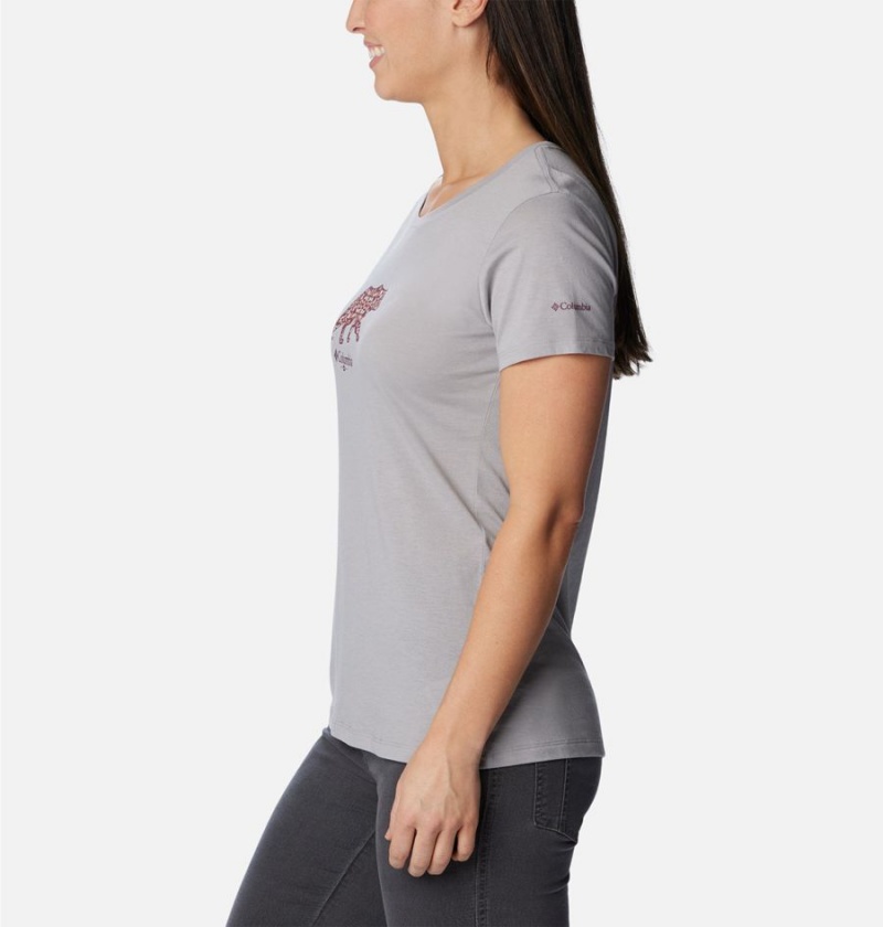 Columbia Daisy Days Graphic Women's T-Shirt Grey | SHFLJX-831