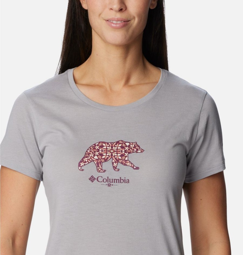 Columbia Daisy Days Graphic Women's T-Shirt Grey | SHFLJX-831