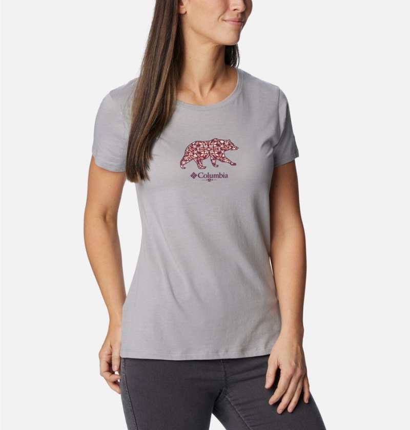 Columbia Daisy Days Graphic Women's T-Shirt Grey | SHFLJX-831