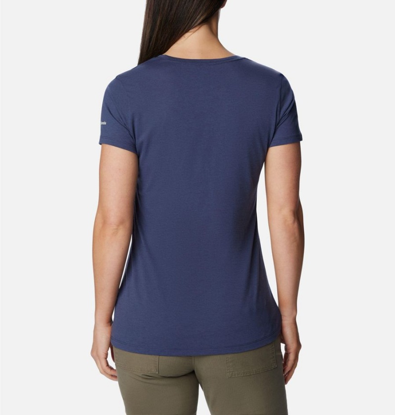 Columbia Daisy Days Graphic Women's T-Shirt Navy | VURGES-718