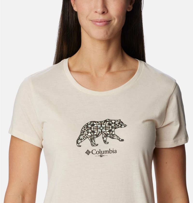Columbia Daisy Days Graphic Women's T-Shirt White | REXBCK-514