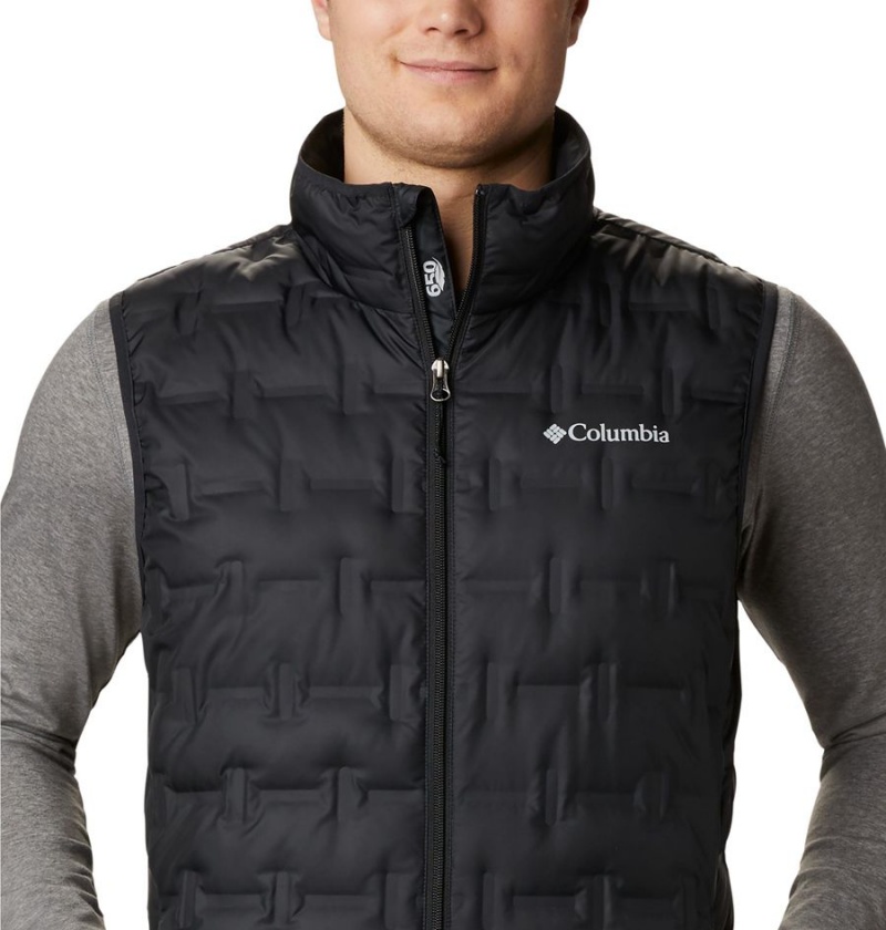Columbia Delta Ridge Down Men's Vest Black | ORIXDC-325