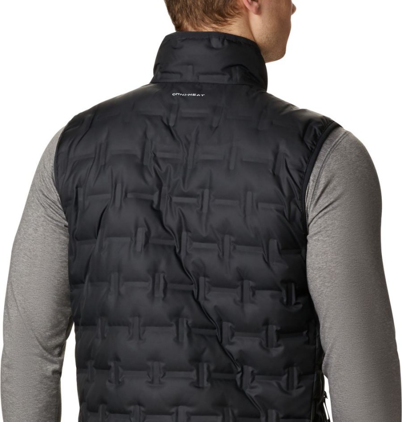 Columbia Delta Ridge Down Men's Vest Black | ORIXDC-325