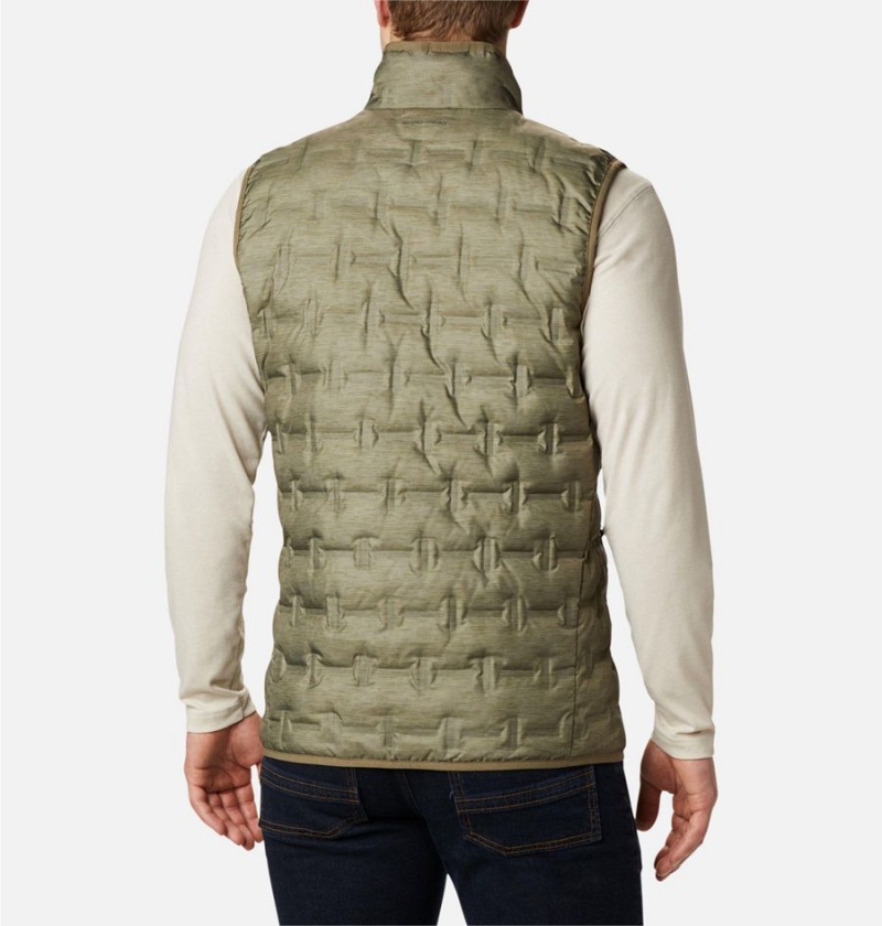 Columbia Delta Ridge Down Men's Vest Green | SZIWGR-372
