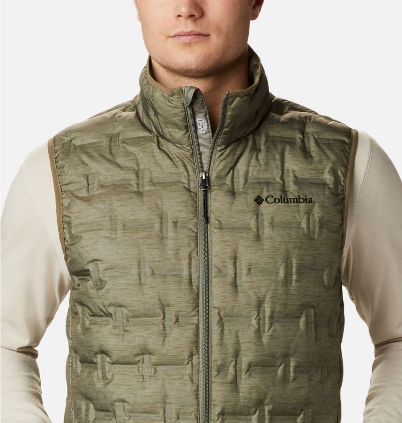 Columbia Delta Ridge Down Men's Vest Green | SZIWGR-372