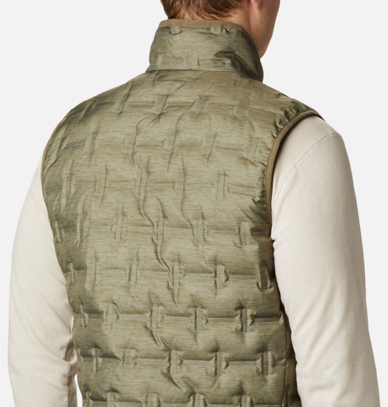 Columbia Delta Ridge Down Men's Vest Green | SZIWGR-372