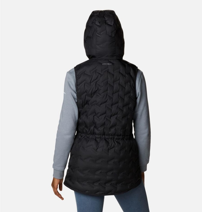 Columbia Delta Ridge Hooded Women's Vest Black | SLBTRD-892