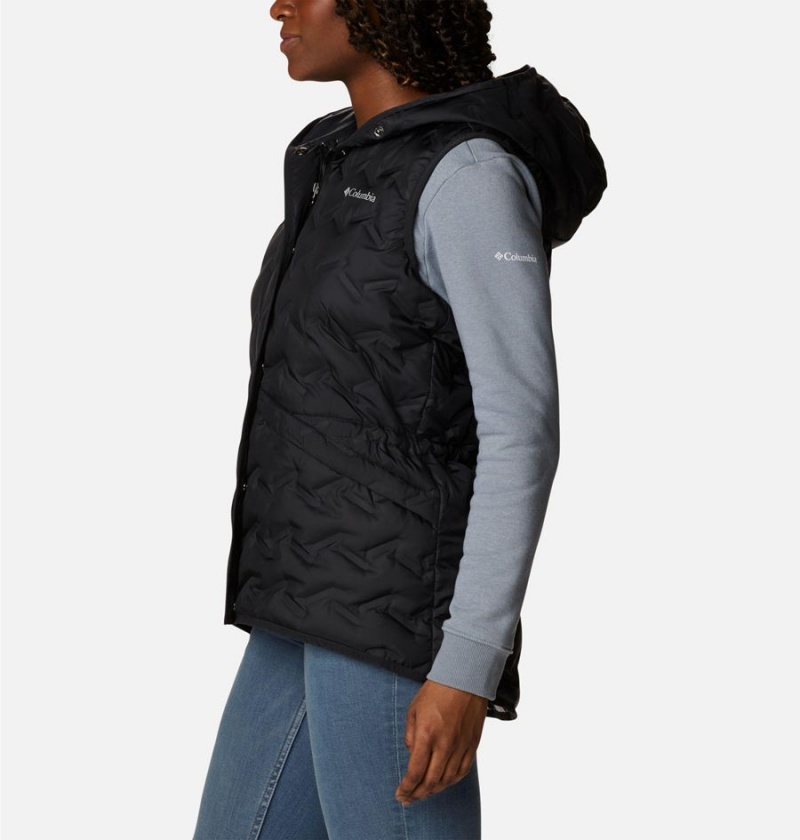 Columbia Delta Ridge Hooded Women's Vest Black | SLBTRD-892