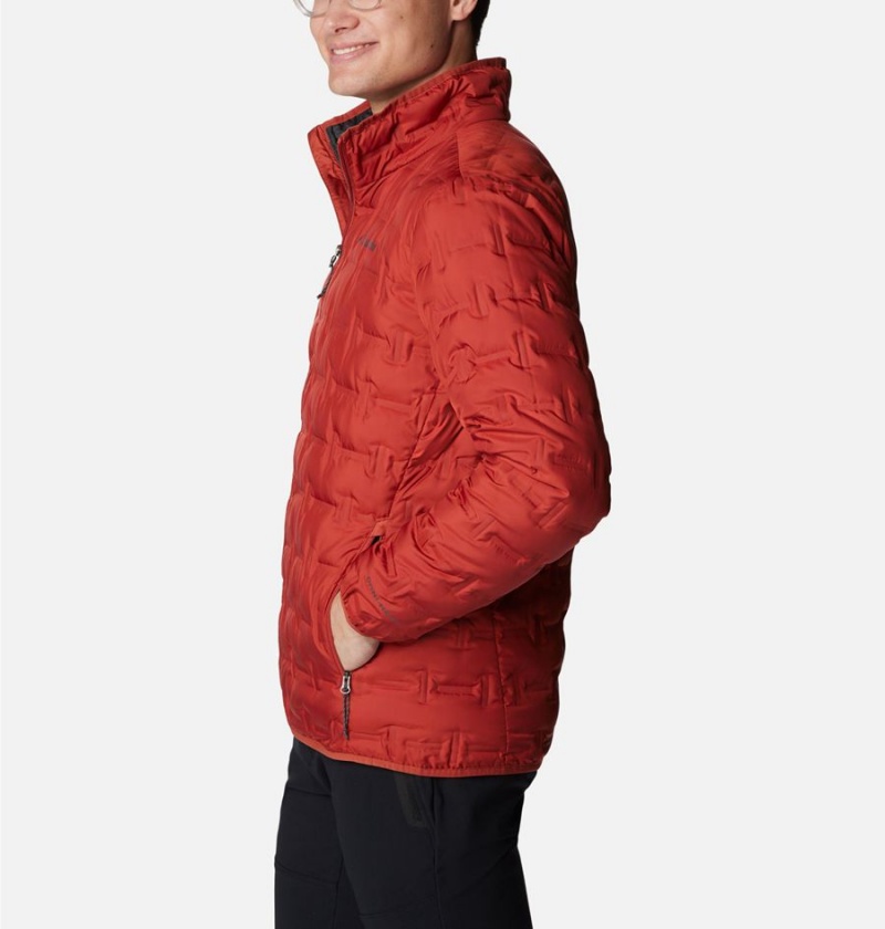 Columbia Delta Ridge Insulated Men's Puffer Jacket Red | CQDKGP-926
