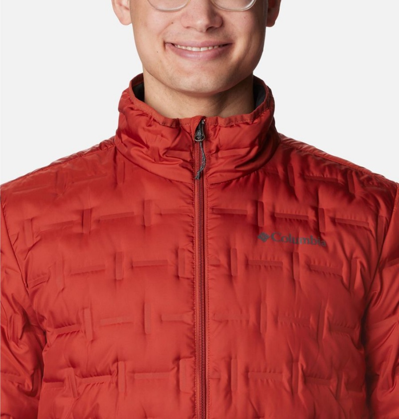 Columbia Delta Ridge Insulated Men's Puffer Jacket Red | CQDKGP-926