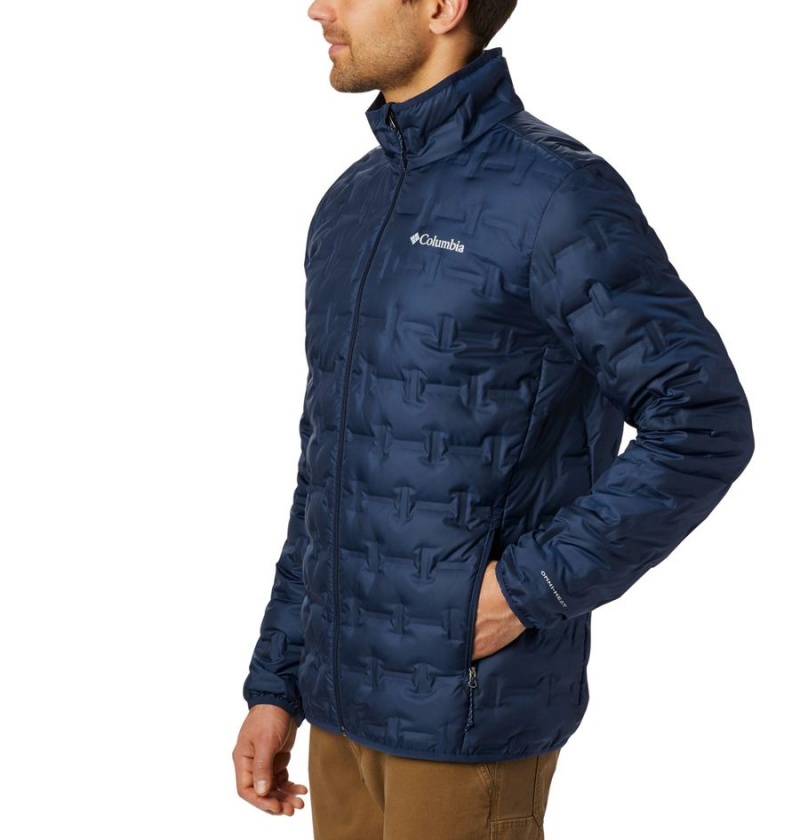 Columbia Delta Ridge Insulated Men's Puffer Jacket Navy | XHSDPR-160