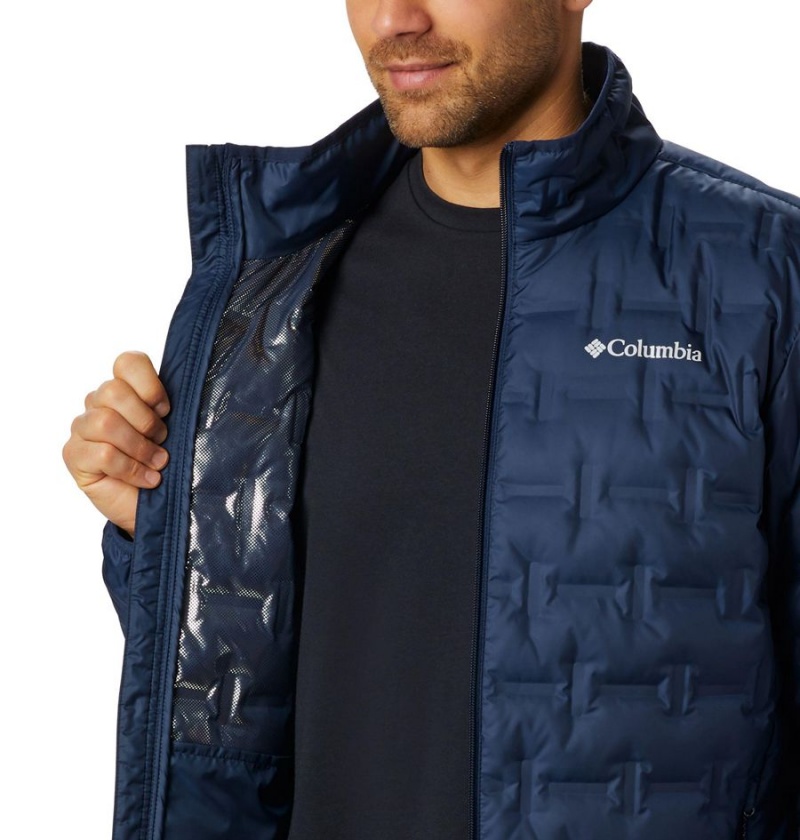 Columbia Delta Ridge Insulated Men's Puffer Jacket Navy | XHSDPR-160