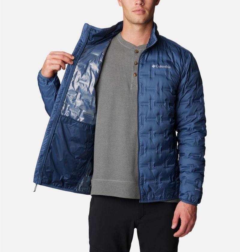 Columbia Delta Ridge Insulated Men's Puffer Jacket Blue | WRFGTJ-472
