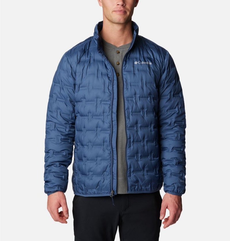 Columbia Delta Ridge Insulated Men's Puffer Jacket Blue | WRFGTJ-472