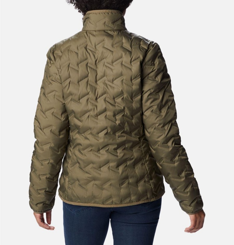 Columbia Delta Ridge Women's Puffer Jacket Green | KOSNIV-852