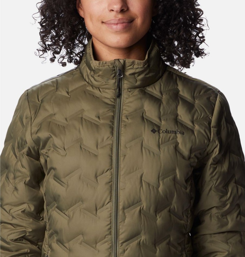 Columbia Delta Ridge Women's Puffer Jacket Green | KOSNIV-852