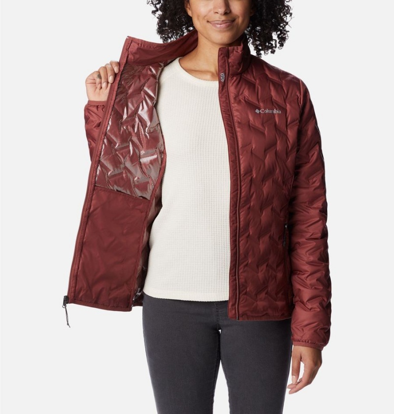 Columbia Delta Ridge Women's Puffer Jacket Red | IPDYCQ-865