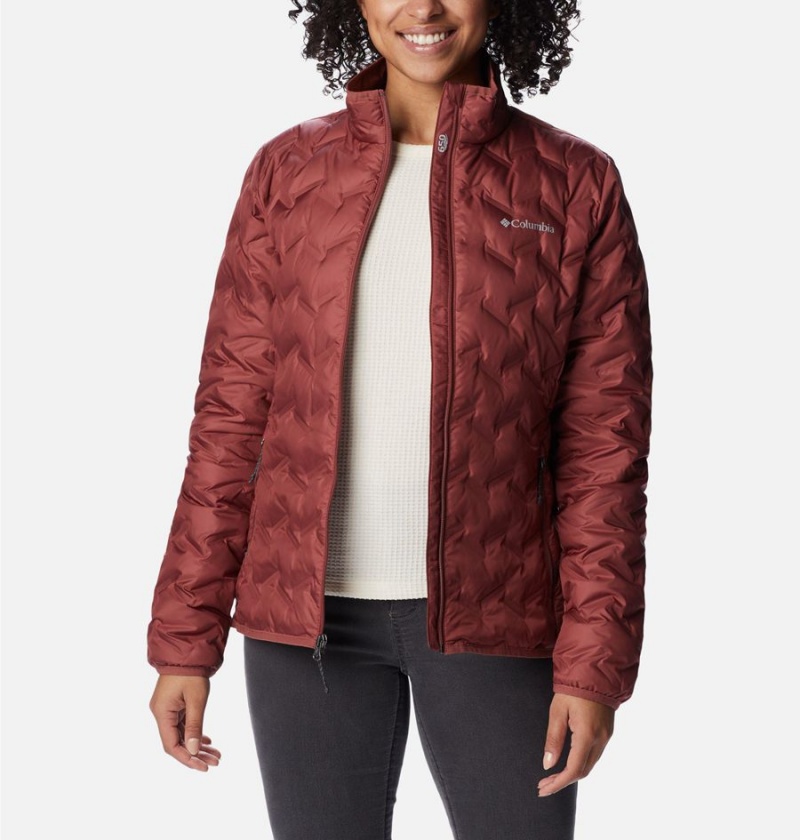 Columbia Delta Ridge Women's Puffer Jacket Red | IPDYCQ-865