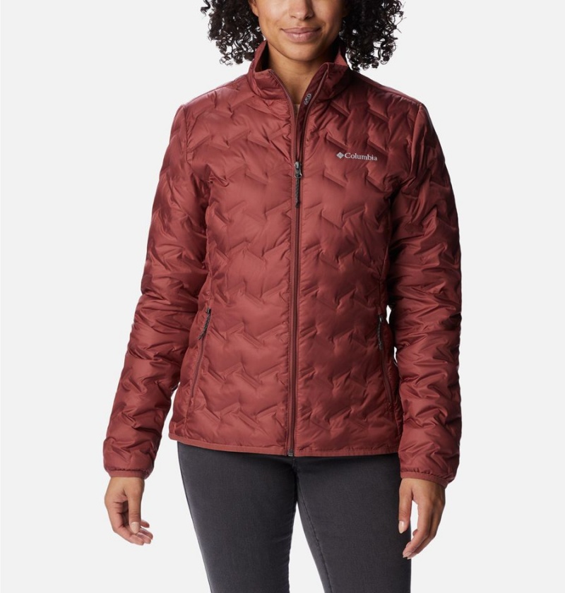 Columbia Delta Ridge Women\'s Puffer Jacket Red | IPDYCQ-865