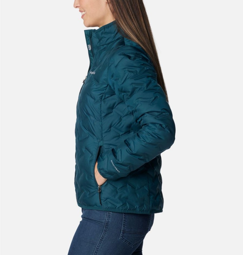 Columbia Delta Ridge Women's Puffer Jacket Turquoise | GTKUEM-219