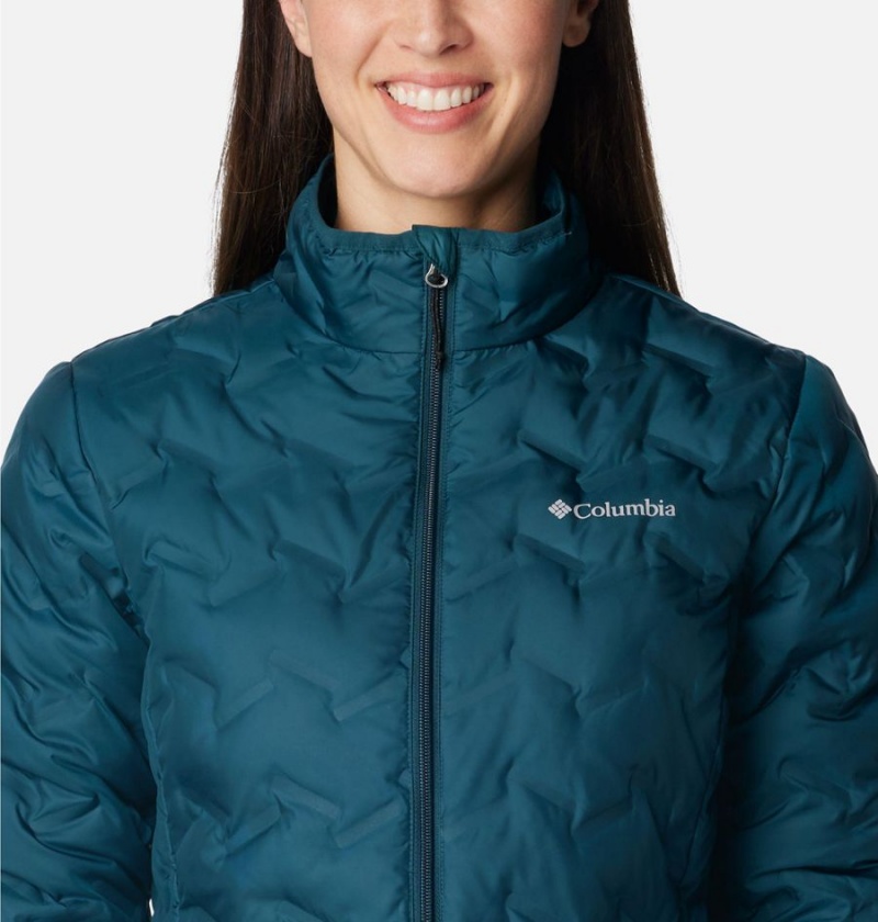 Columbia Delta Ridge Women's Puffer Jacket Turquoise | GTKUEM-219