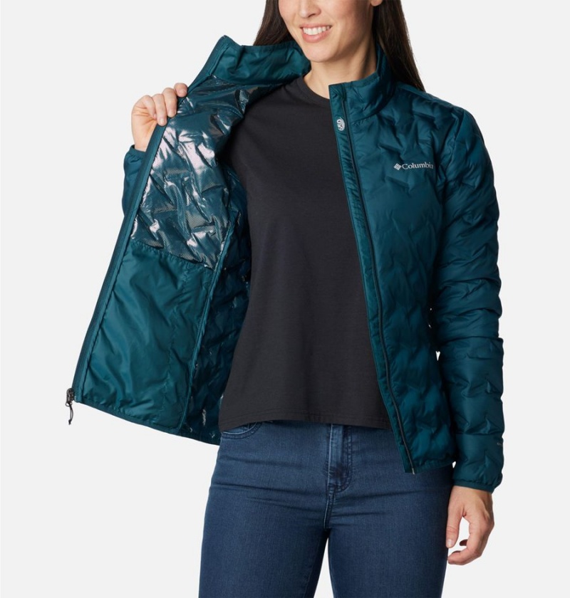 Columbia Delta Ridge Women's Puffer Jacket Turquoise | GTKUEM-219