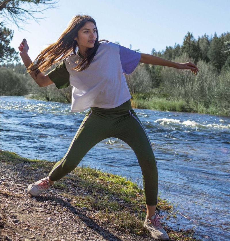 Columbia Deschutes Valley Cropped Women's T-Shirt White | BJCALZ-835