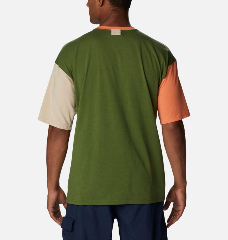 Columbia Deschutes Valley Men's T-Shirt Green | TAJDOB-783