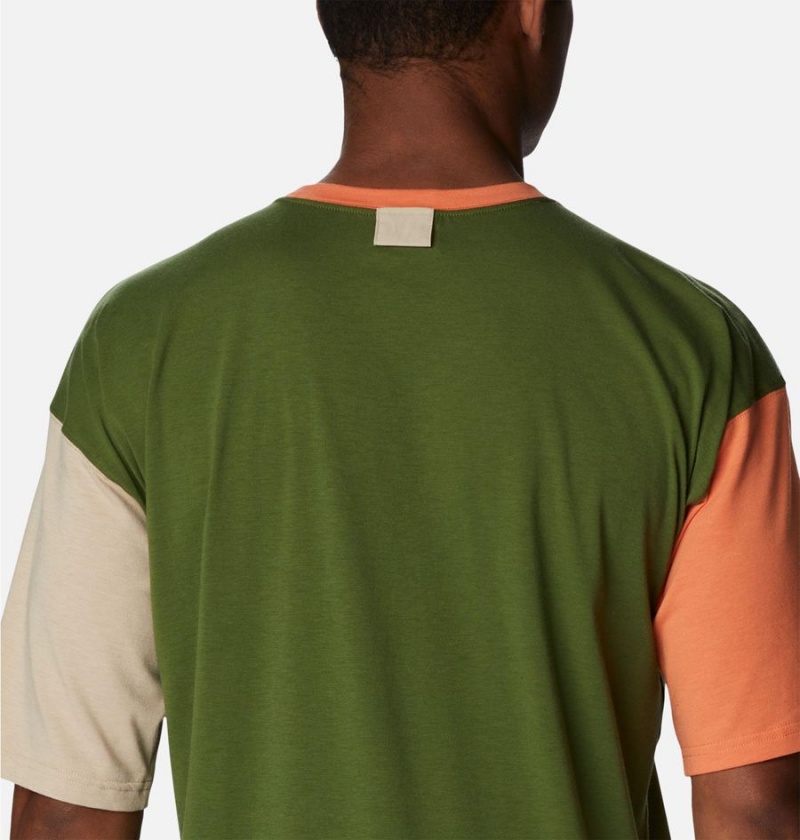 Columbia Deschutes Valley Men's T-Shirt Green | TAJDOB-783