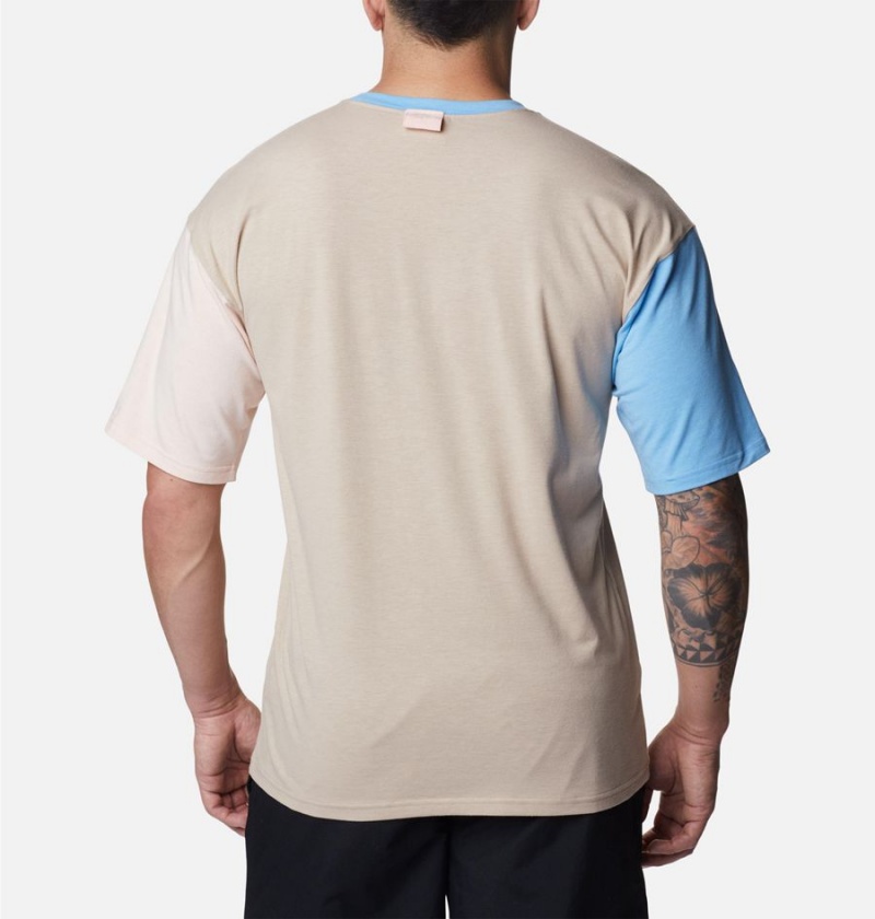 Columbia Deschutes Valley Men's T-Shirt Khaki | VTGFRX-579