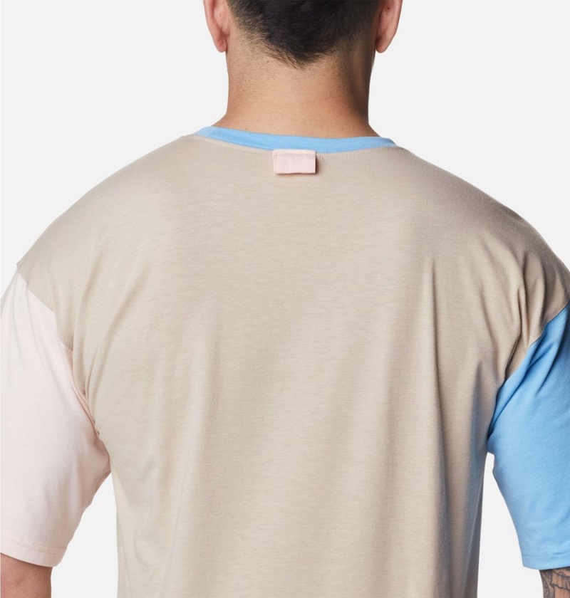 Columbia Deschutes Valley Men's T-Shirt Khaki | VTGFRX-579