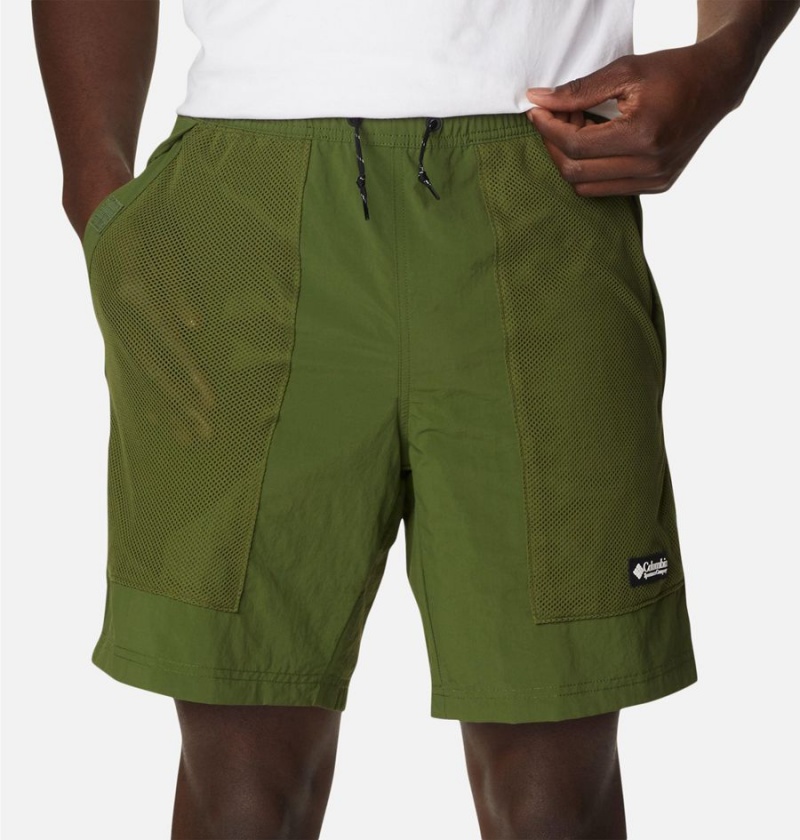 Columbia Deschutes Valley Reversible Men's Shorts Green | ZBHCLT-240