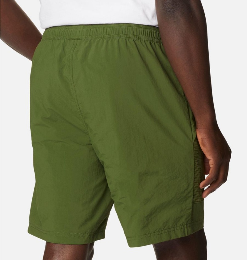 Columbia Deschutes Valley Reversible Men's Shorts Green | ZBHCLT-240