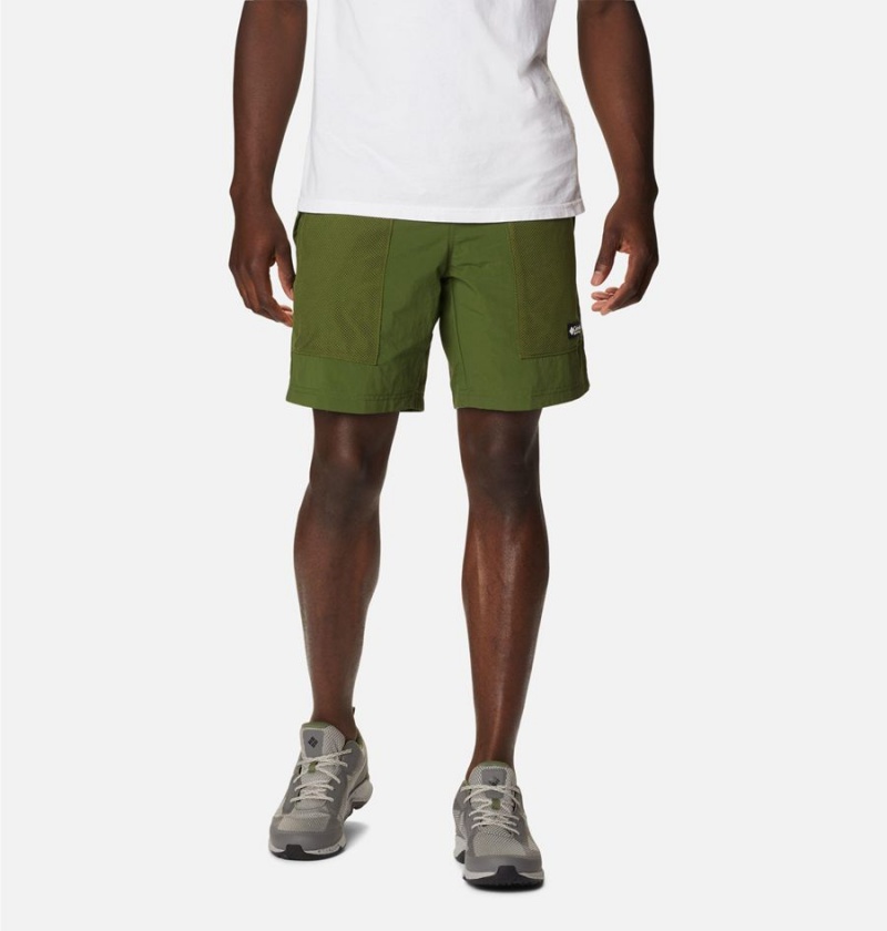 Columbia Deschutes Valley Reversible Men\'s Shorts Green | ZBHCLT-240