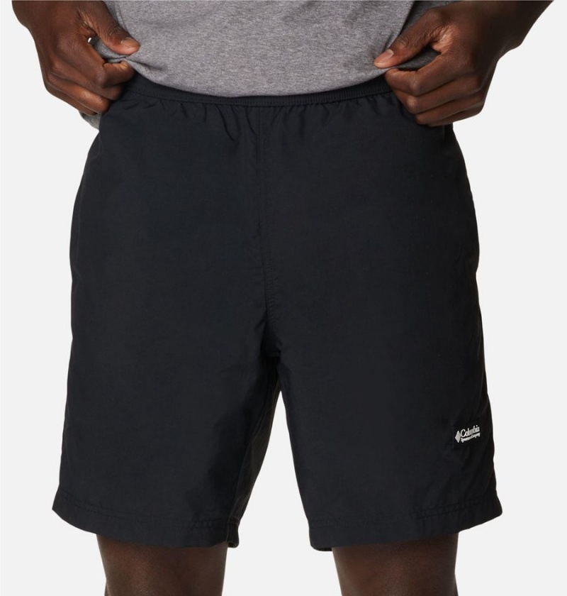 Columbia Deschutes Valley Reversible Men's Shorts Black | PJRGQL-809
